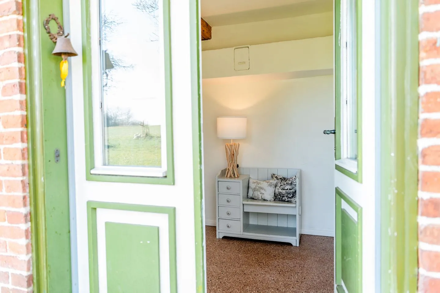 Ferienwohnung Teve im Reethus Mühlenlund Steinbergkirche - Fassade / Eingang