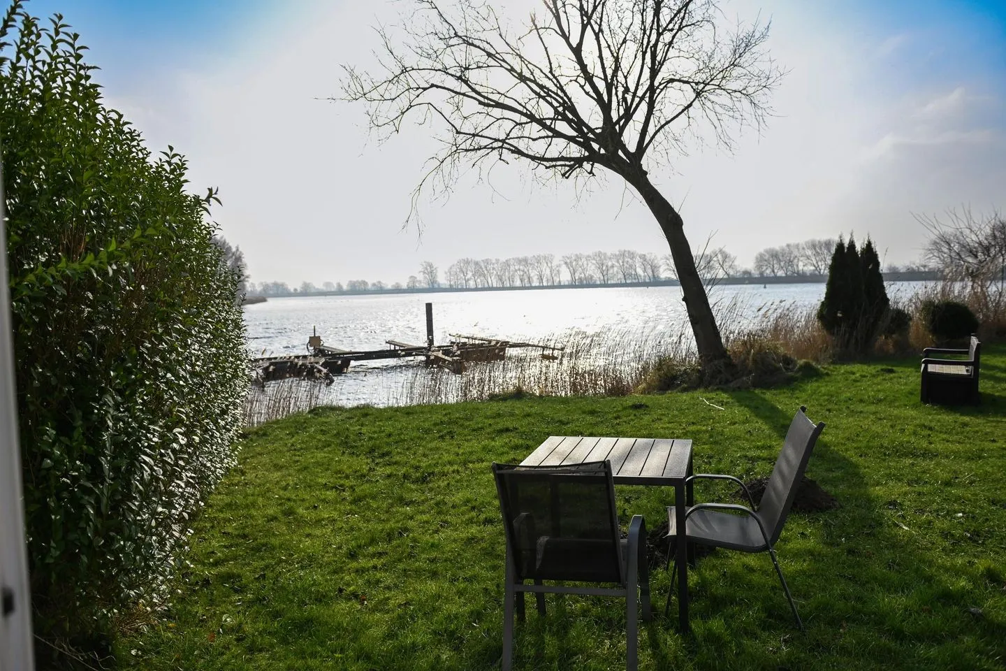 Ferienpark Süderstapel - Eidernest 1 Hundefreundlich Eider - Gartenblick