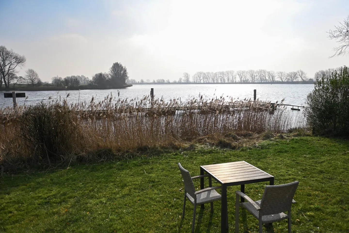 Ferienpark Süderstapel - Eidernest 2 Hundefreundlich Eider - Gartenblick