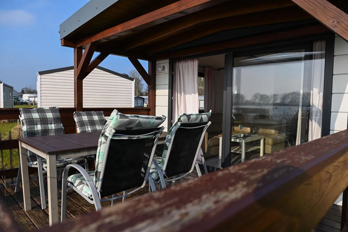 Ferienpark Süderstapel - Eiderufer 1 Hundefreundlich Eider - Terrasse