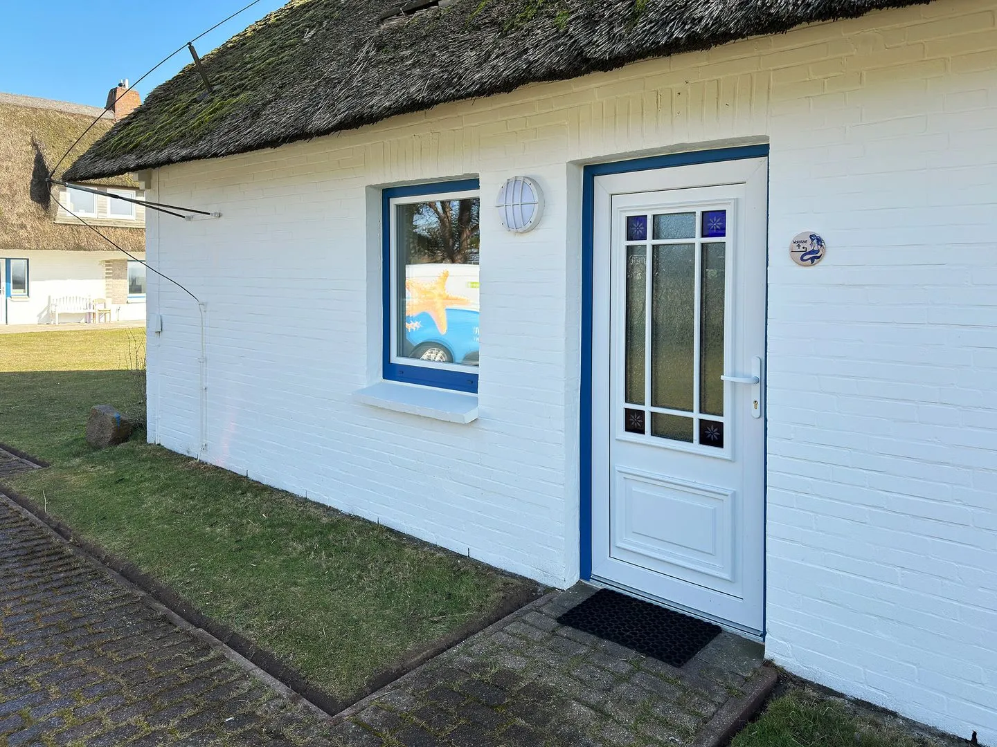 Haus Bräätlun Ferienwohnung Bräätlun 2 Norddorf auf Amrum - Fassade / Eingang