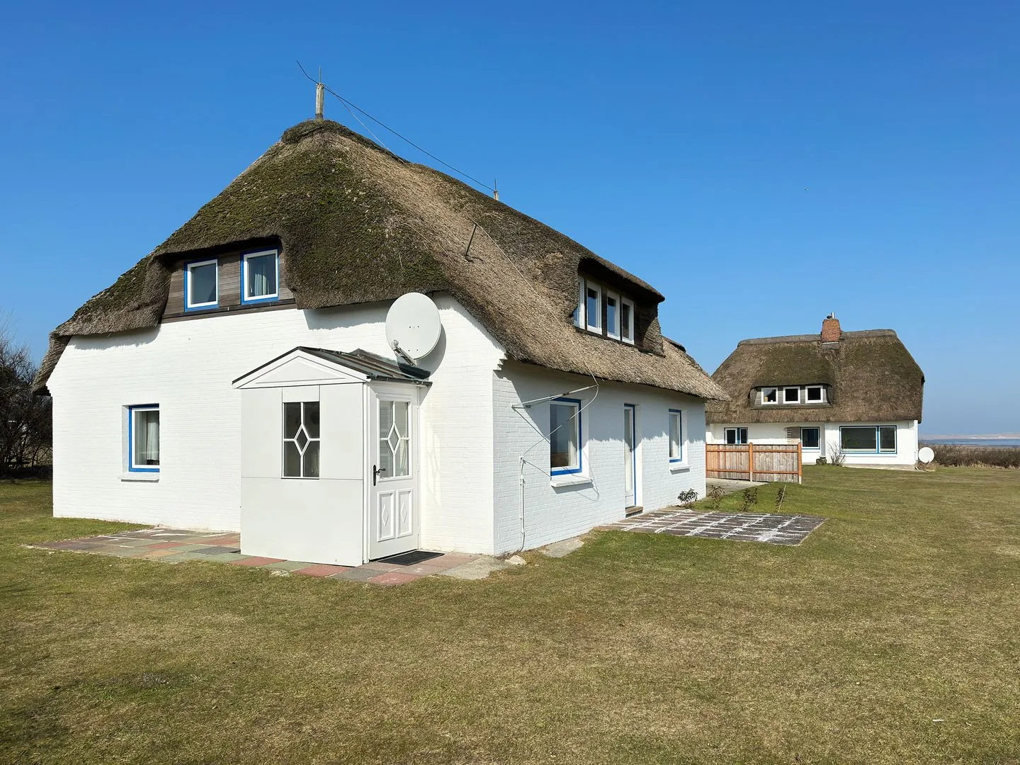 Haus Bräätlun Ferienwohnung Bräätlun 4 Norddorf auf Amrum - Fassade / Eingang
