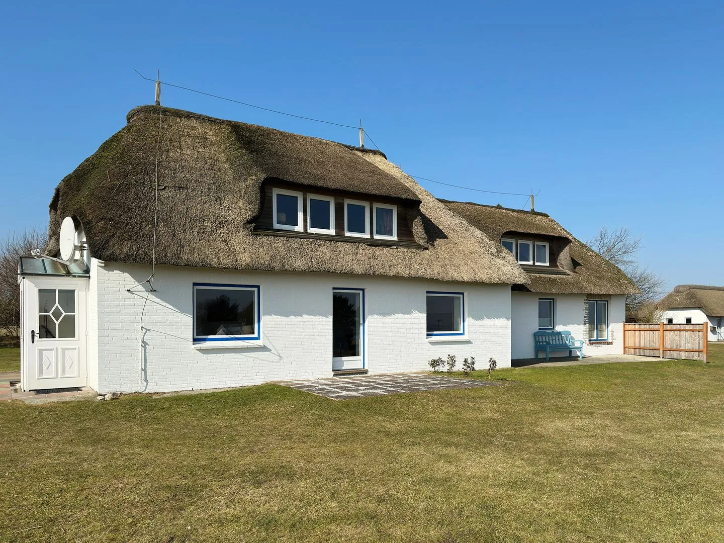 Haus Bräätlun Ferienwohnung Bräätlun 4 Norddorf auf Amrum - Terrasse