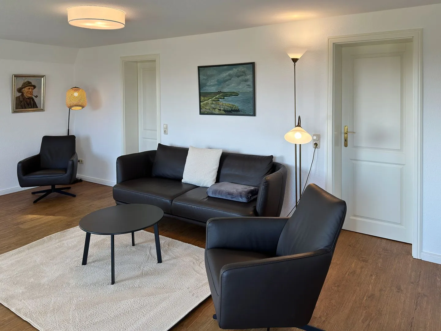Haus Bräätlun Ferienwohnung Bräätlun 4 Norddorf auf Amrum - Wohnzimmer
