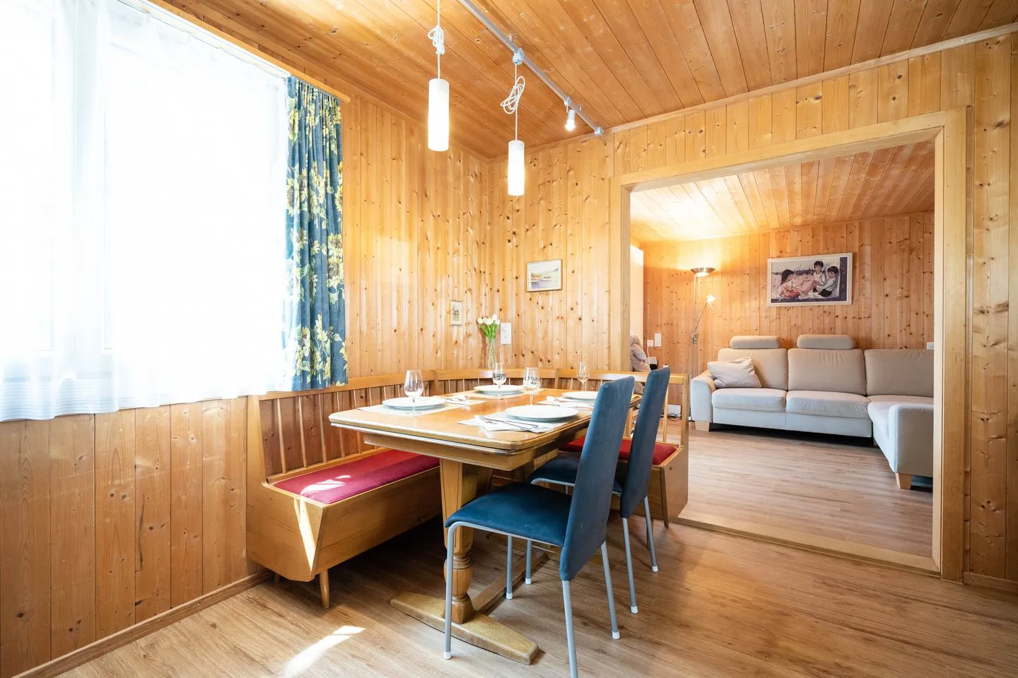 Chalet Chapfwald Arvenbüel - Wohnzimmer
