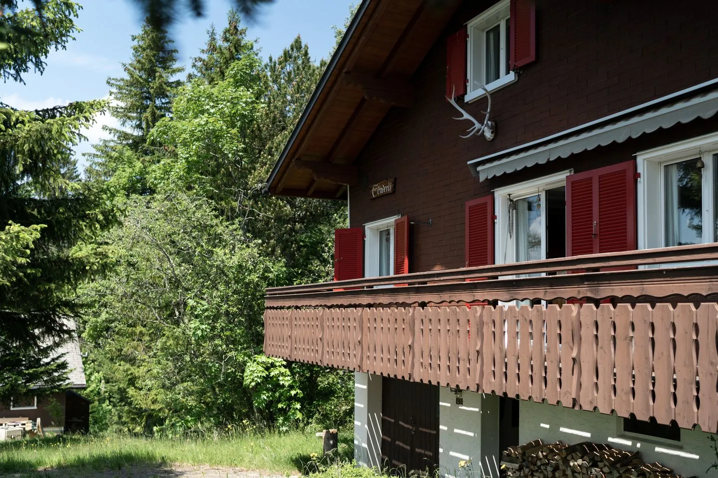 Chalet Sönderli Arvenbüel - Fassade / Eingang