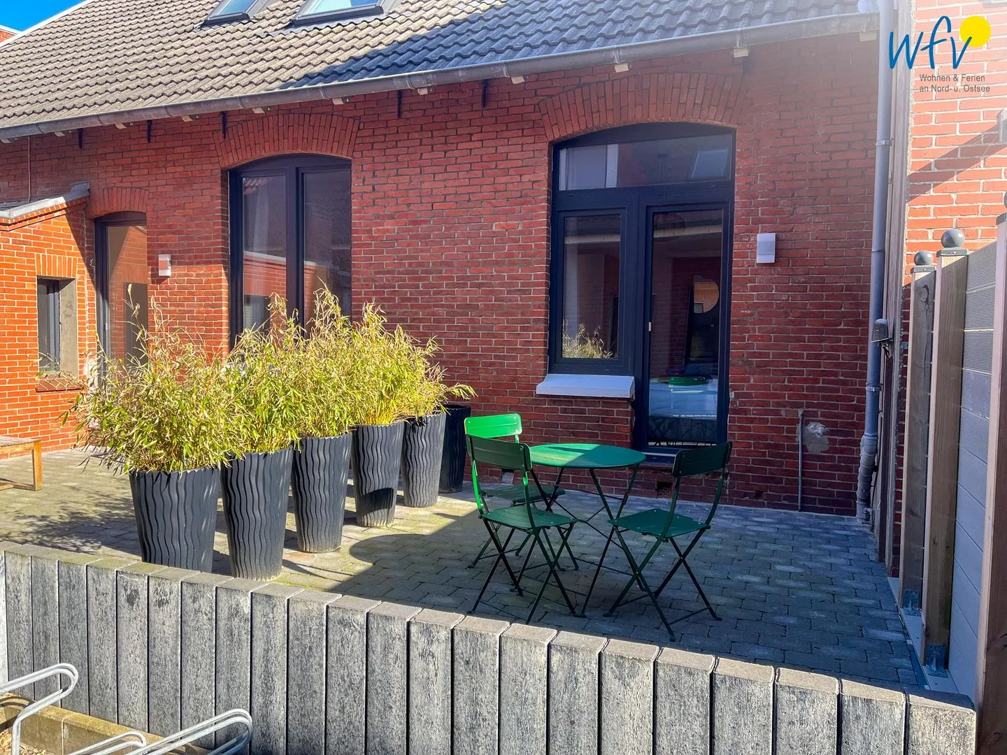 Haus Antina Zimmer 1 Borkum - Terrasse