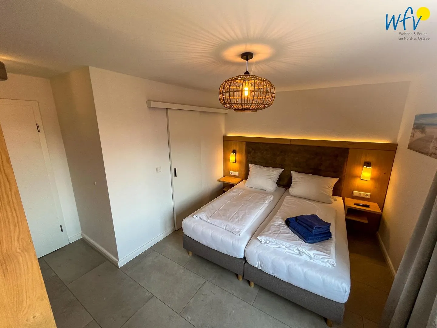 Haus Antina Zimmer 4 Borkum - Schlafzimmer