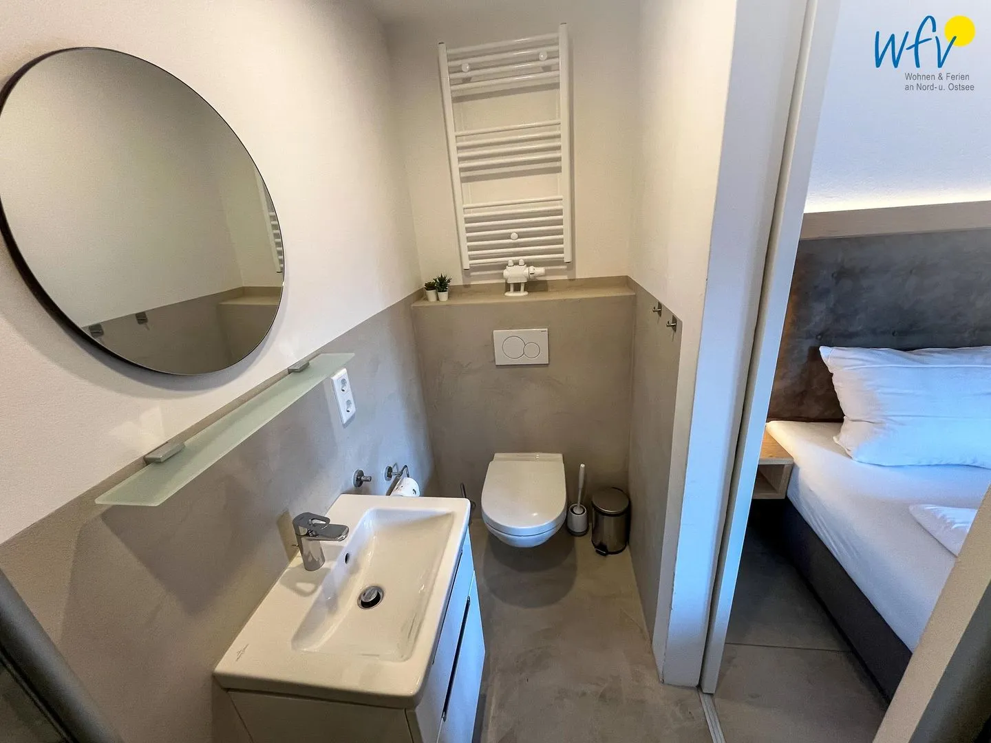 Haus Antina Zimmer 4 Borkum - Badezimmer
