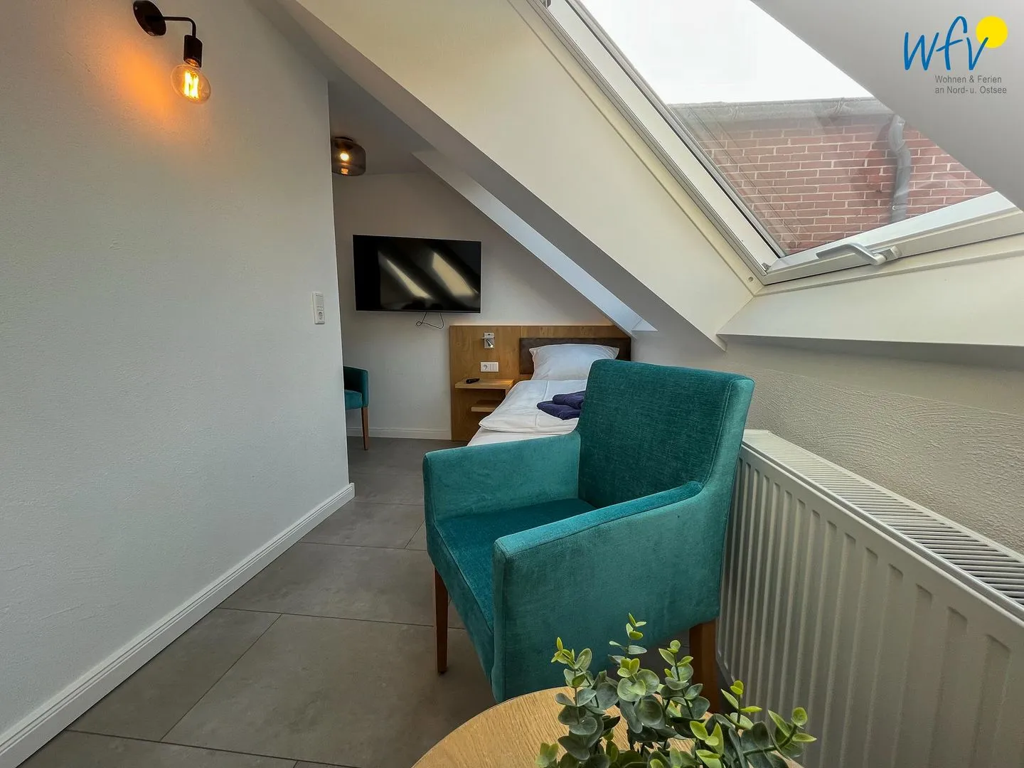 Haus Antina Zimmer 6 Borkum - Schlafzimmer
