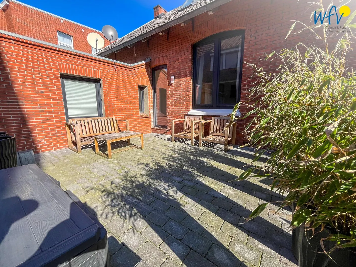 Haus Antina Zimmer 4 Borkum - Gemeinschaftsterrasse