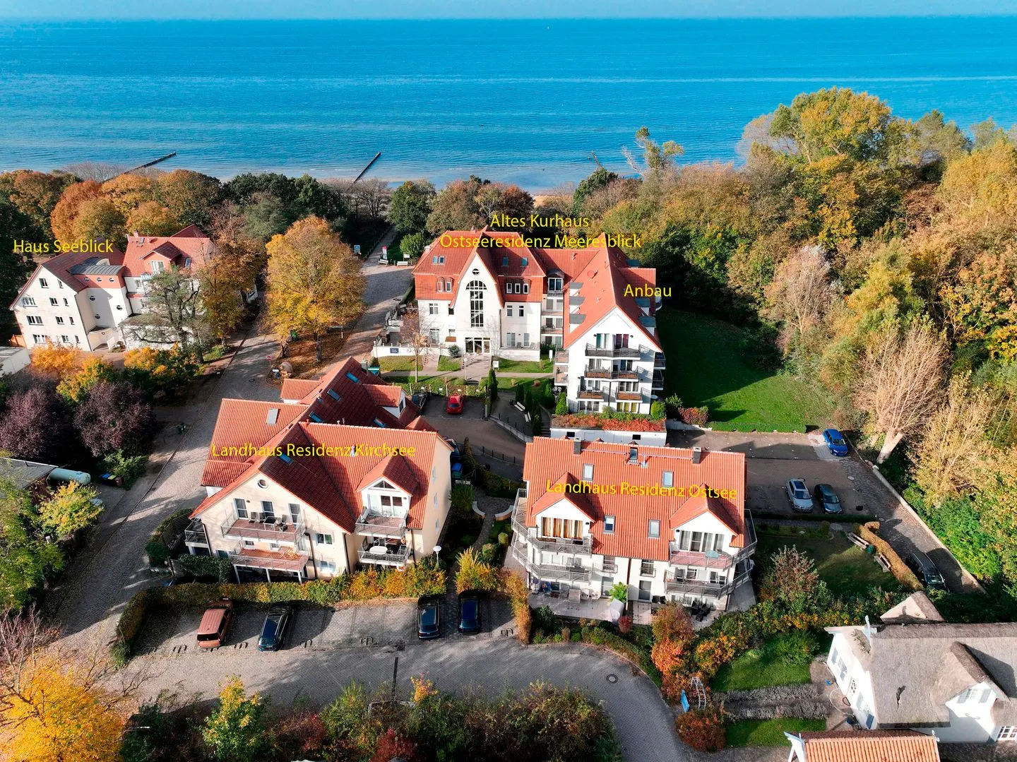Landhaus Residenz Ostsee Meeresbrise Schwarzer Busch - Bird's eye view