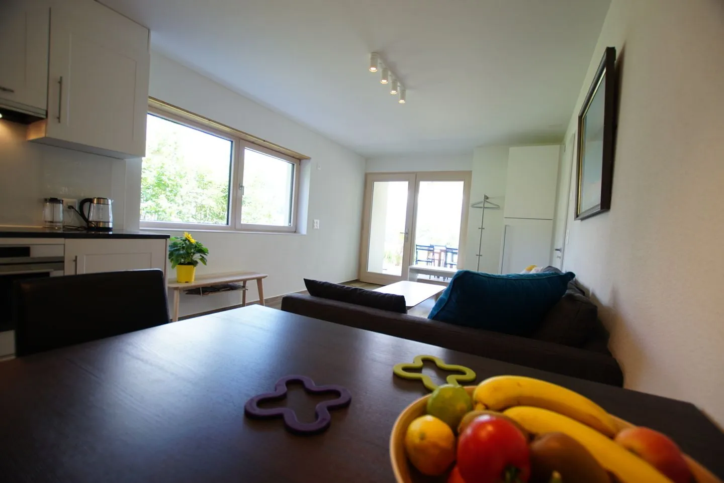 Apartment Bijou am Bach Amden - Wohnzimmer