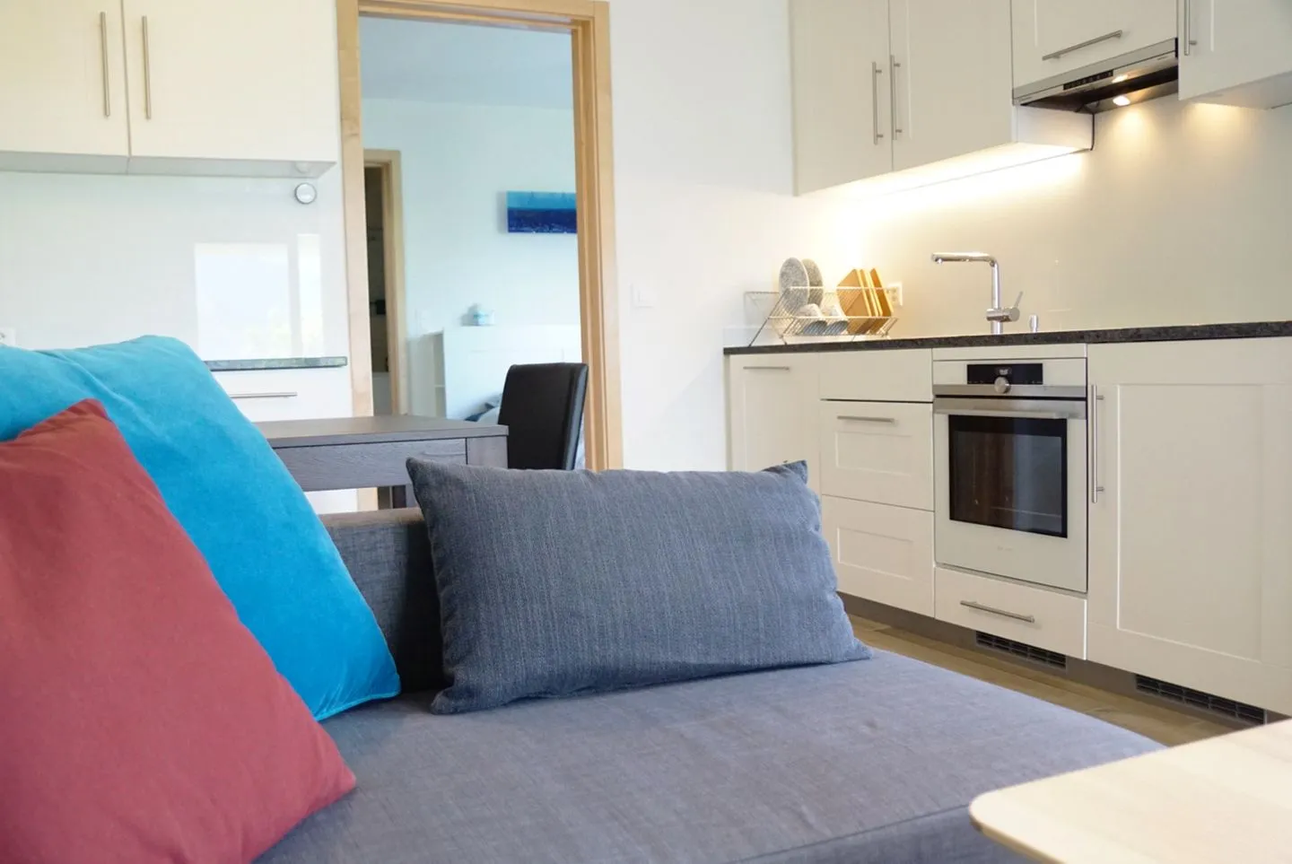 Apartment Bijou am Bach Amden - Küche / Küchenzeile