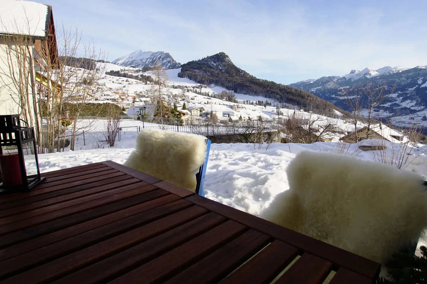 Apartment Bijou am Bach Amden - Terrasse