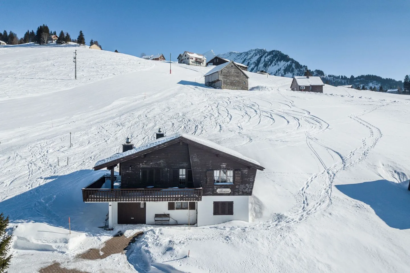 Chalet Theresia Arvenbüel - Bird's eye view