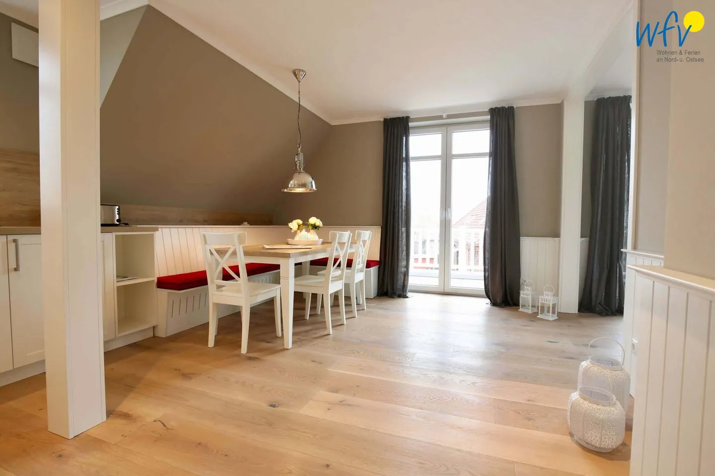 Ferienhaus Charlotte 48 Feriendoppelwohnung Charlotte Wangerooge - Wohnzimmer