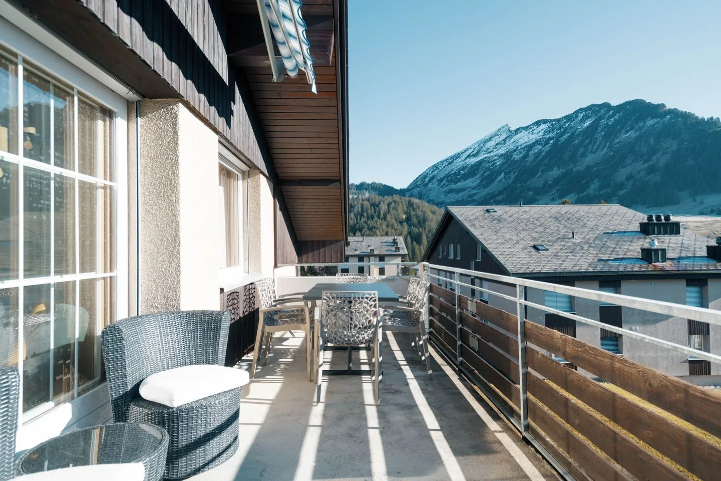 Apartment zum Leist Arvenbüel - Balkon