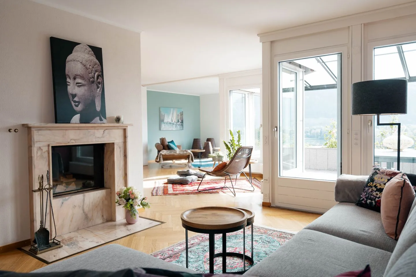 Apartment Mariahalden Weesen - Wohnzimmer