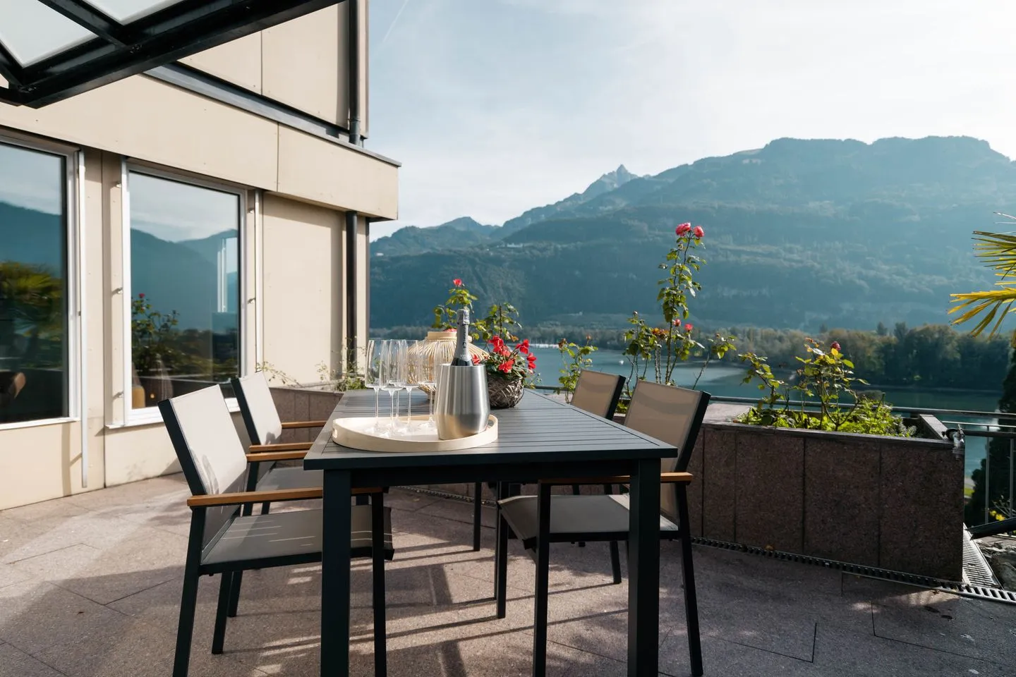 Apartment Mariahalden Weesen - Balkon