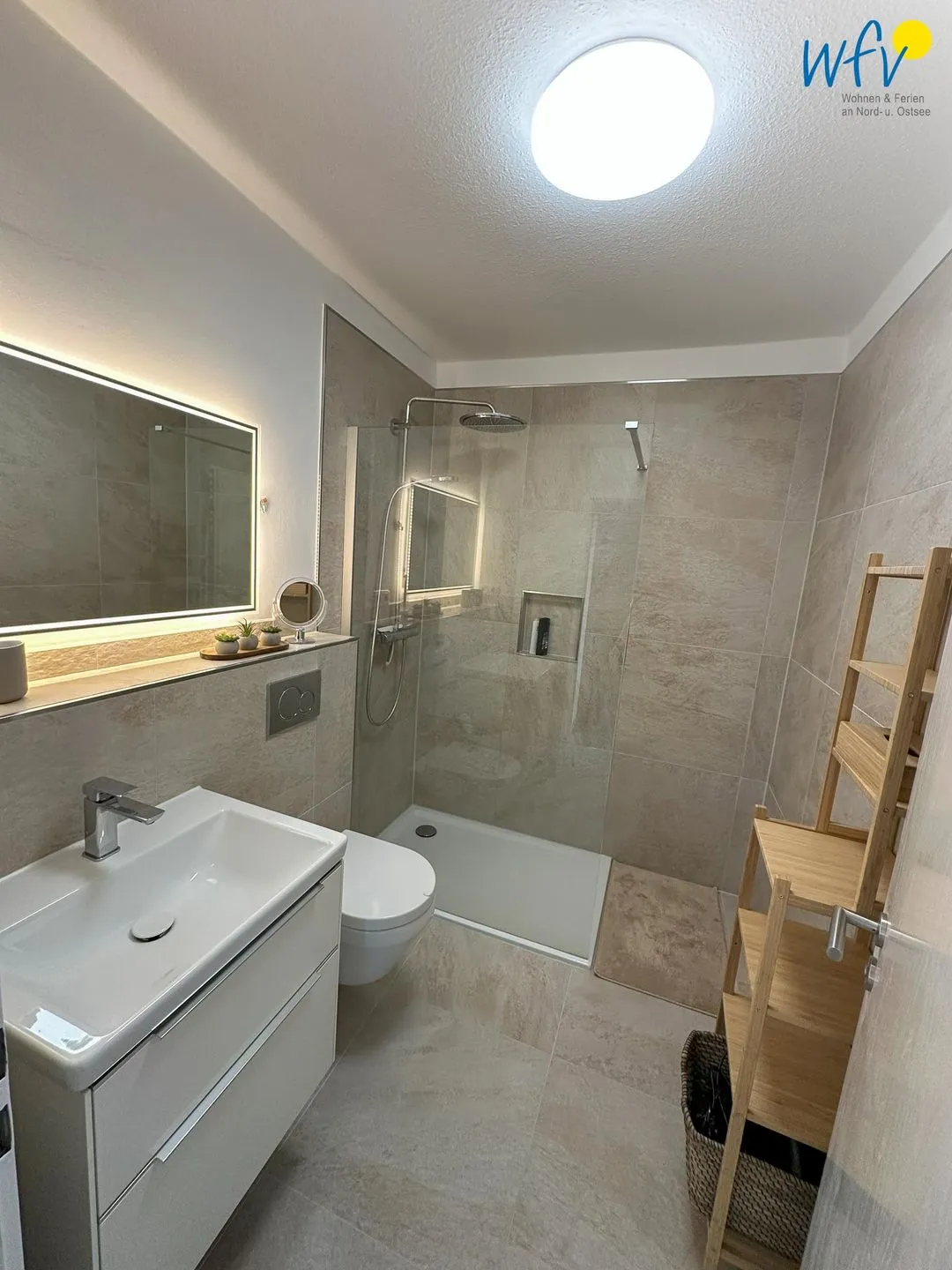 Haus Dünenblick Ferienwohnung 6 Wangerooge - Badezimmer