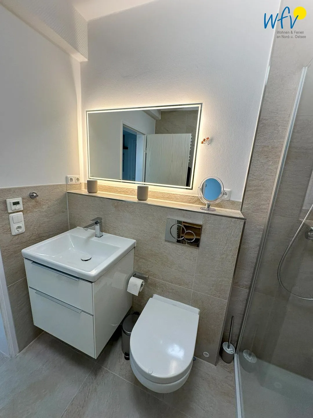 Haus Dünenblick Ferienwohnung 6 Wangerooge - Badezimmer