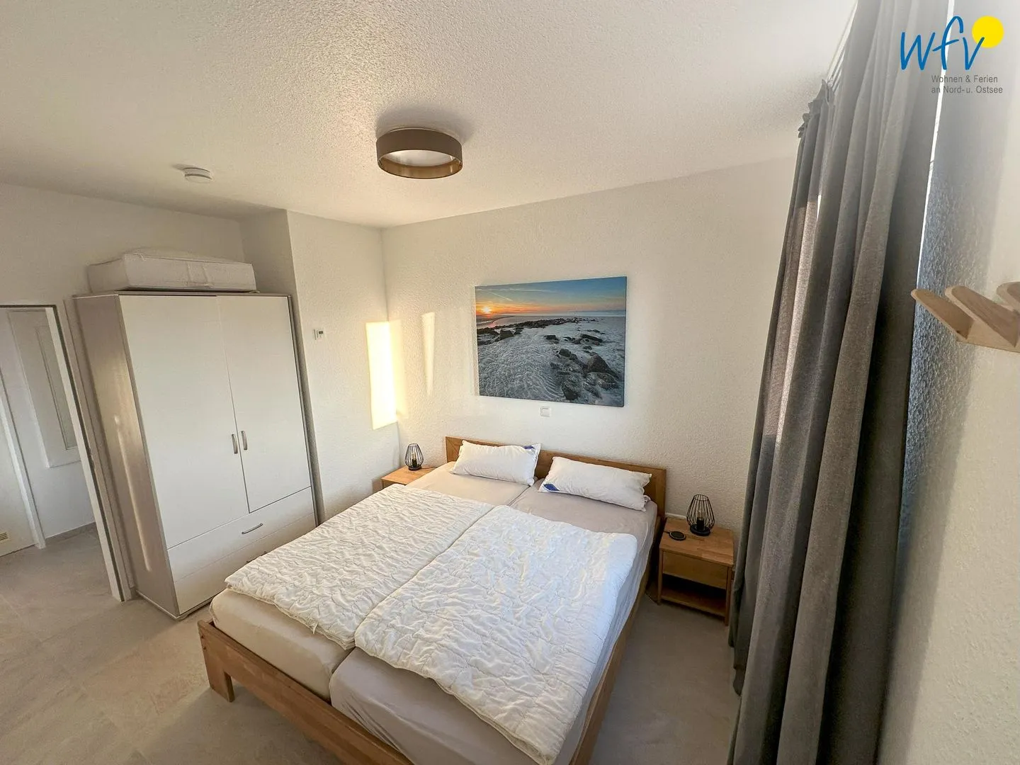 Haus Dünenblick Ferienwohnung 6 Wangerooge - Schlafzimmer