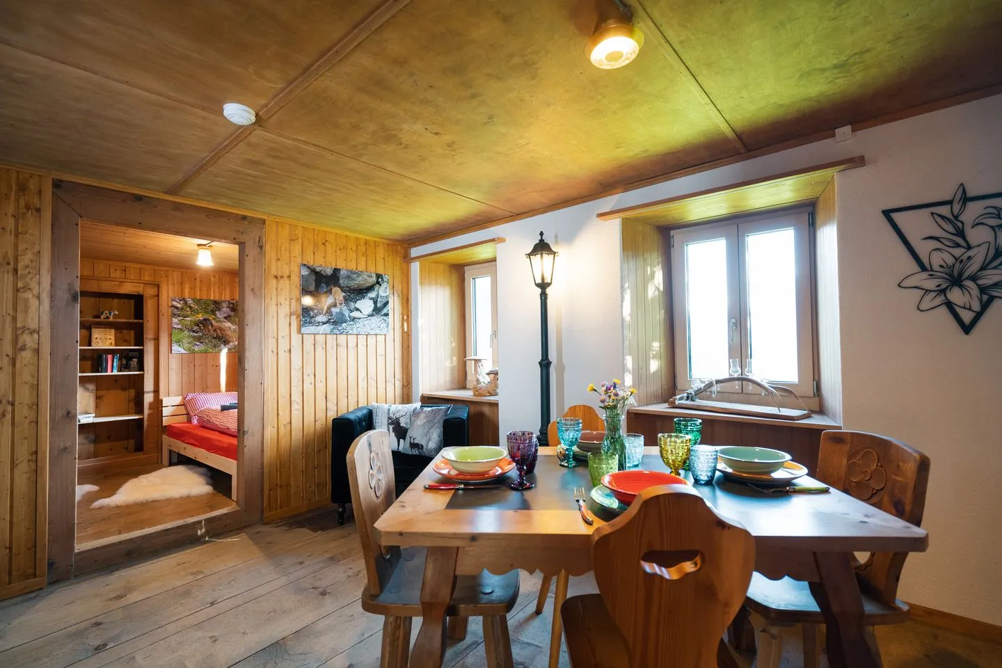 Ferienhaus Obereichholzberg Weesen - Wohnzimmer