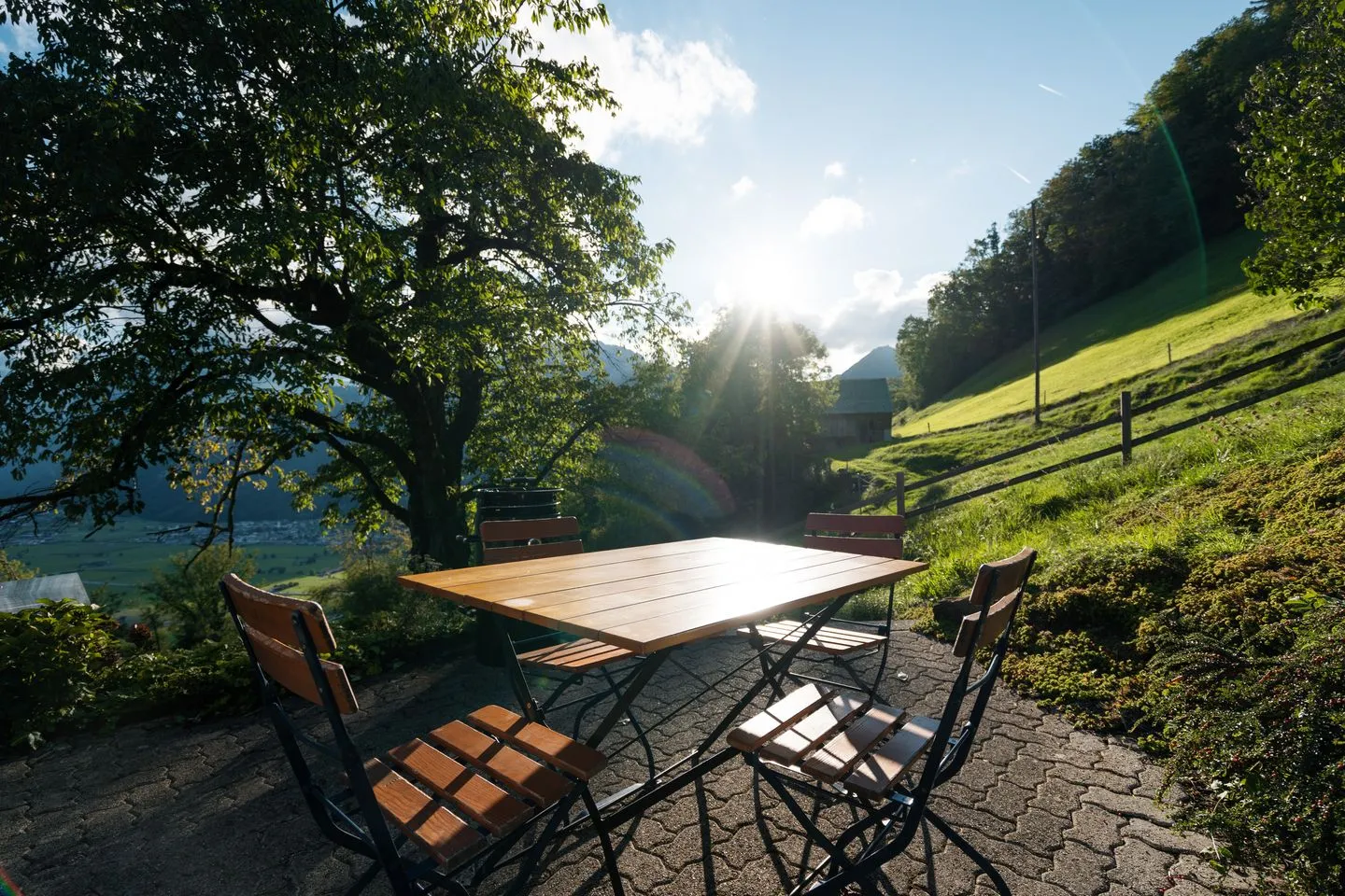 Ferienhaus Obereichholzberg Weesen - Terrasse