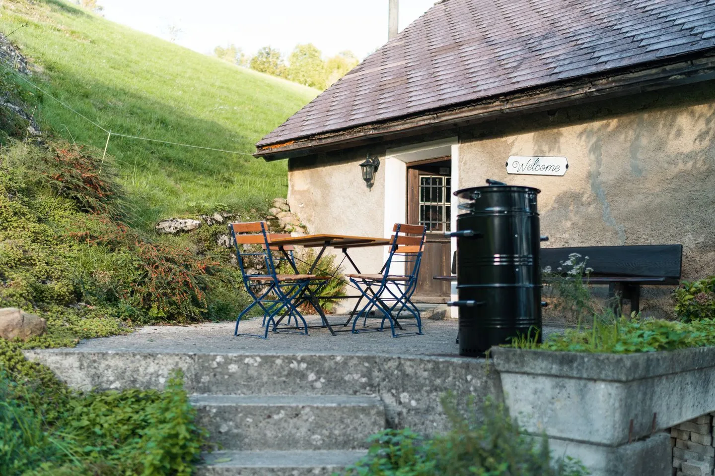 Ferienhaus Obereichholzberg Weesen - Terrasse