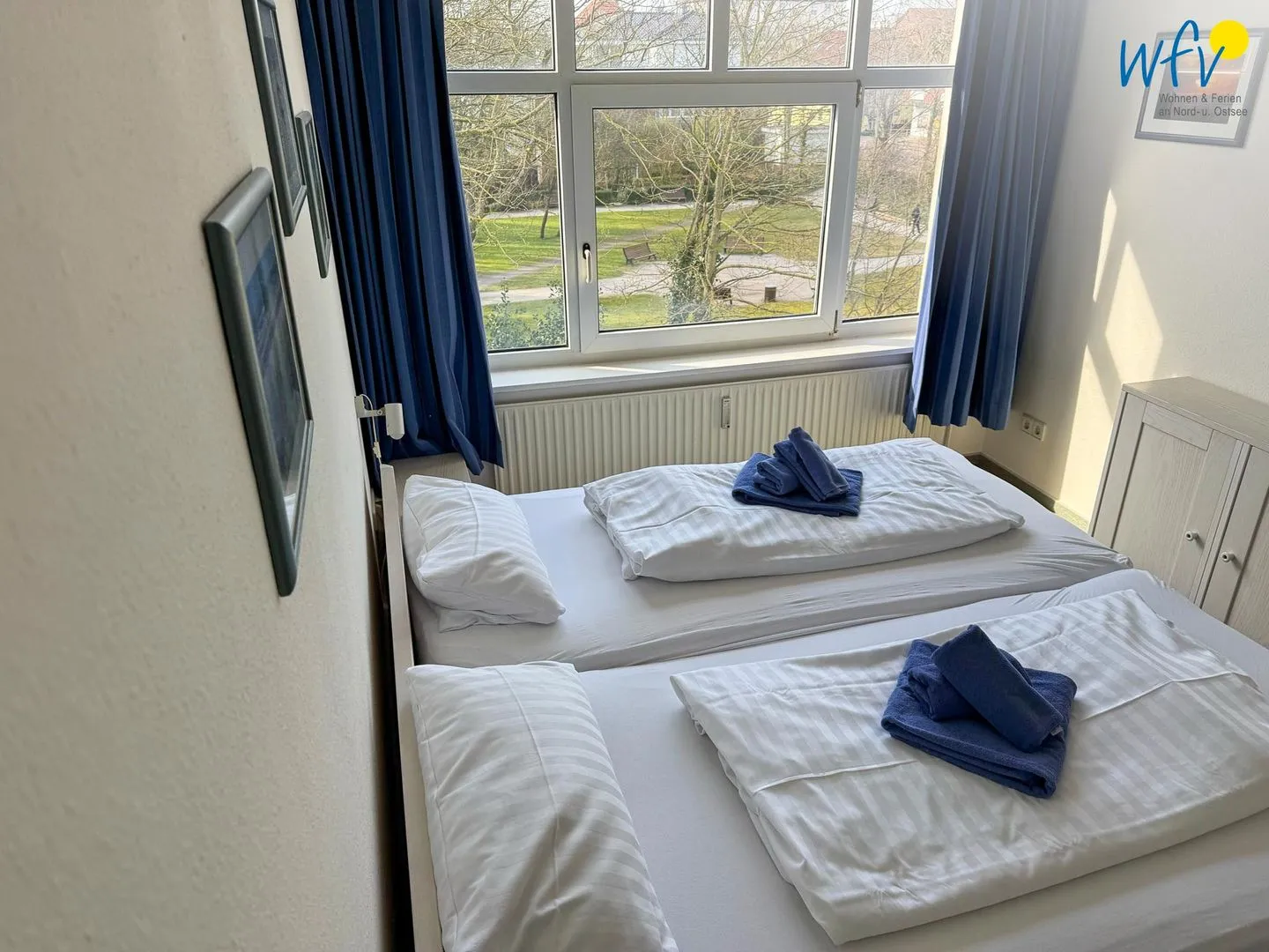 Residenz am Rosengarten Ferienwohnung 32 Wangerooge - Schlafzimmer