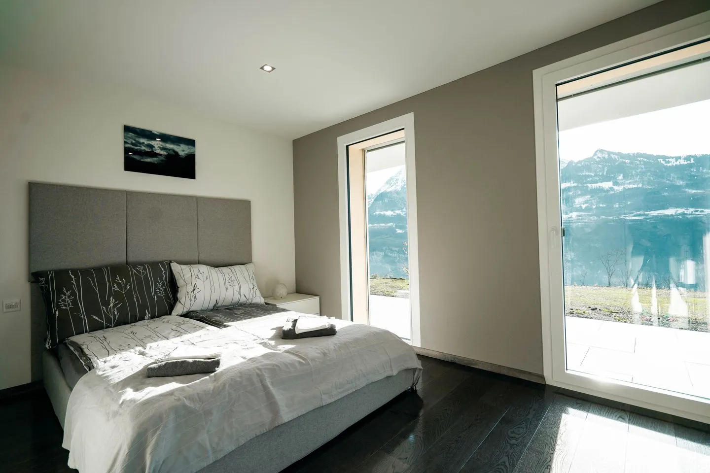 Chalet Lehni mit separatem Apartment Amden - Schlafzimmer