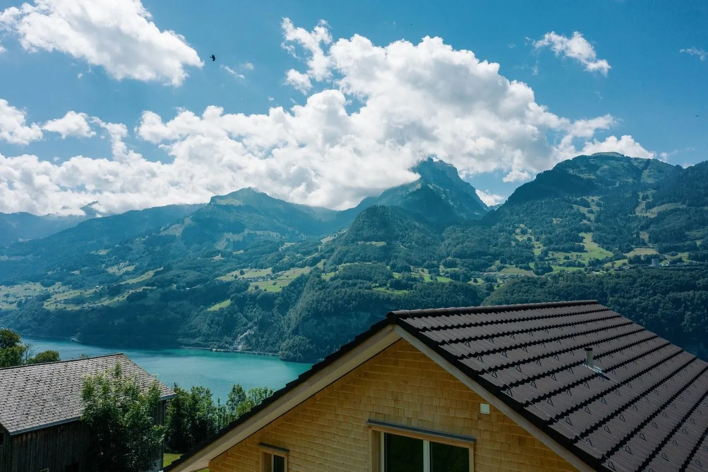 Chalet Lehni mit separatem Apartment Amden - Landschaft
