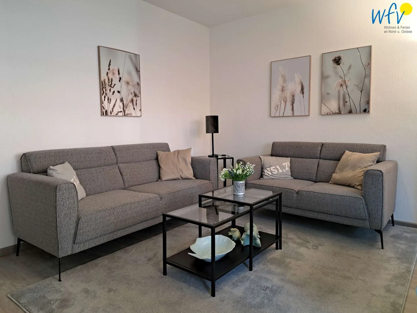 Haus Bonhuis Ferienwohnung Gartenblick Borkum - Wohnzimmer