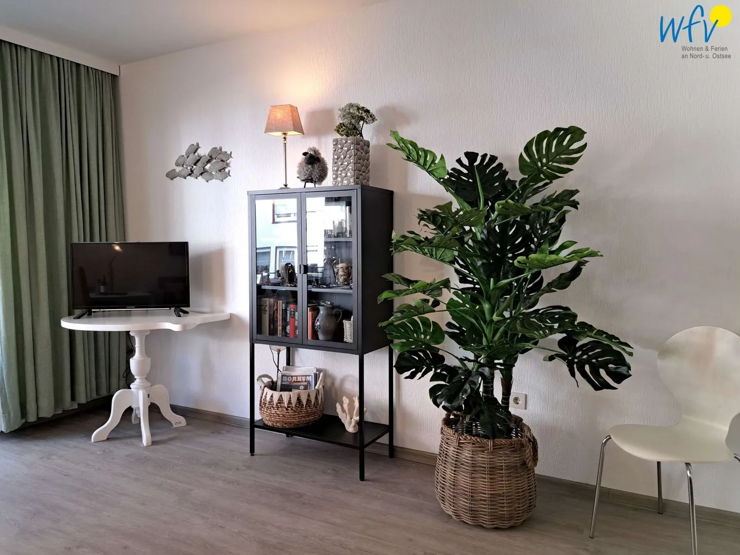 Haus Bonhuis Ferienwohnung Gartenblick Borkum - Wohnzimmer