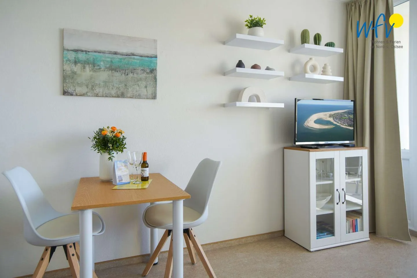 Ferienhaus Seeblick Ferienwohnung 3 Borkum - Essbereich