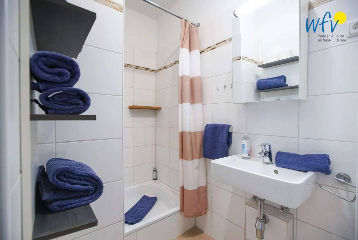 Ferienhaus Seeblick Ferienwohnung 3 Borkum - Badezimmer