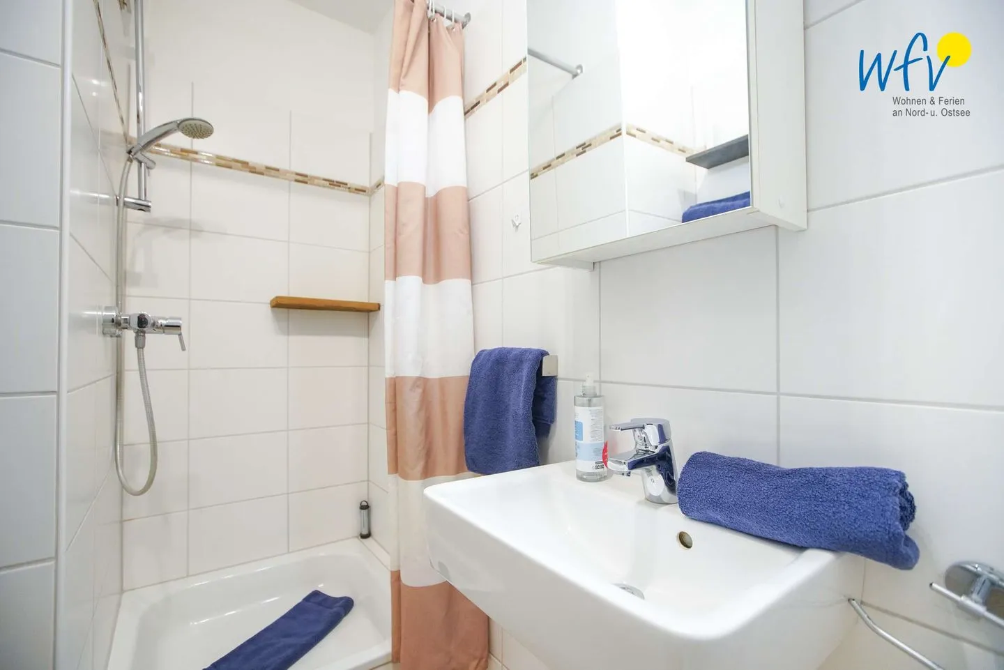 Ferienhaus Seeblick Ferienwohnung 3 Borkum - Badezimmer