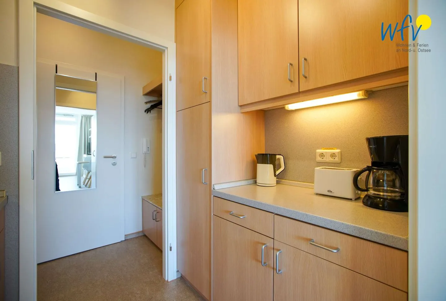 Ferienhaus Seeblick Ferienwohnung 3 Borkum - Küche / Küchenzeile
