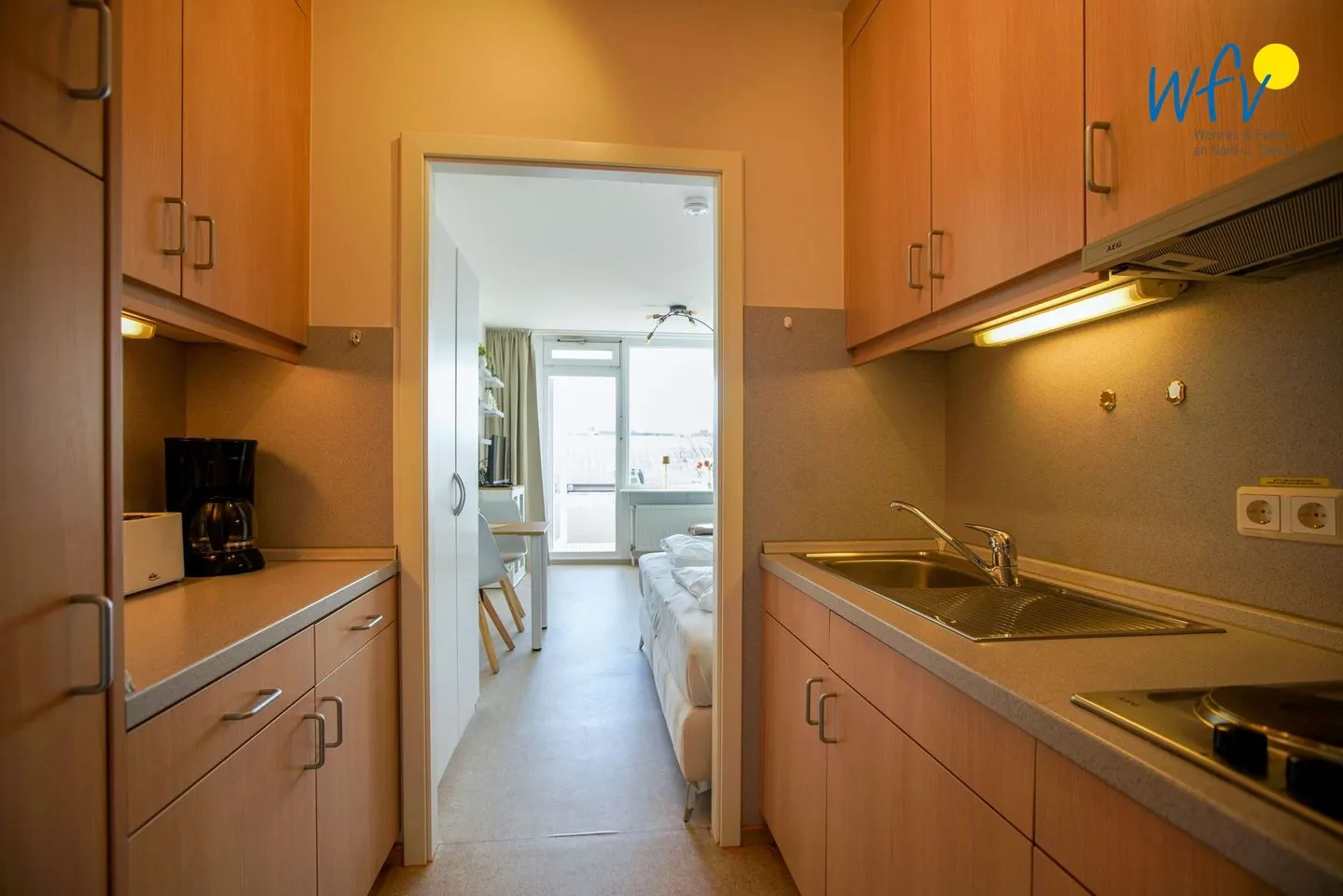 Ferienhaus Seeblick Ferienwohnung 3 Borkum - Küche / Küchenzeile