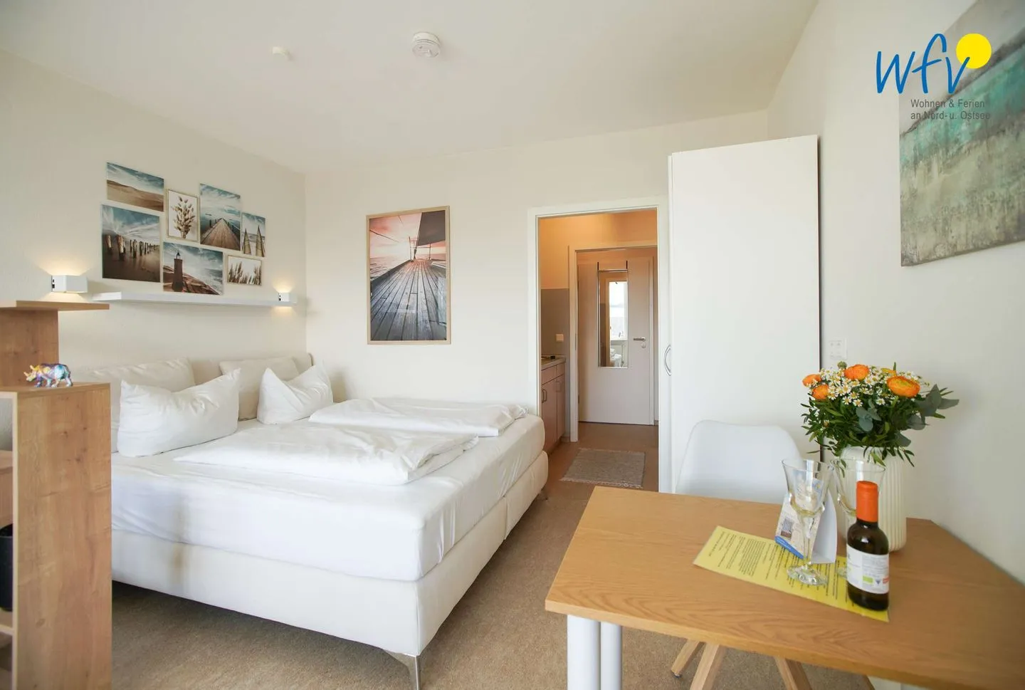 Ferienhaus Seeblick Ferienwohnung 3 Borkum - Schlafzimmer