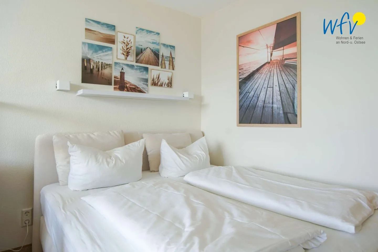 Ferienhaus Seeblick Ferienwohnung 3 Borkum - Schlafzimmer