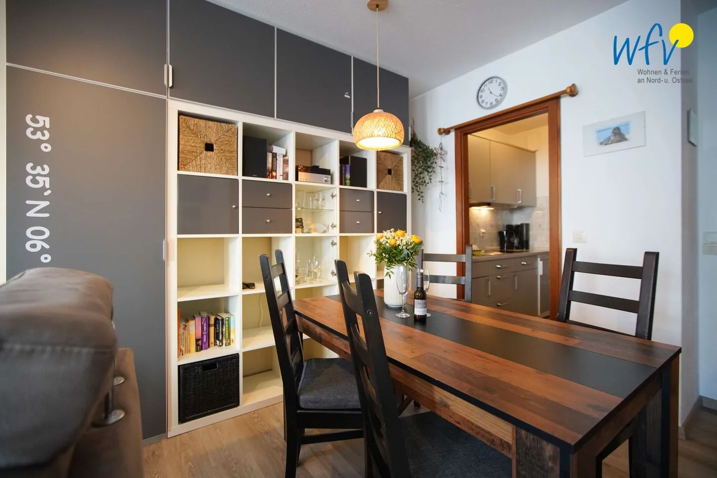 Ferienhaus Seeblick Ferienwohnung 28 Borkum - Essbereich
