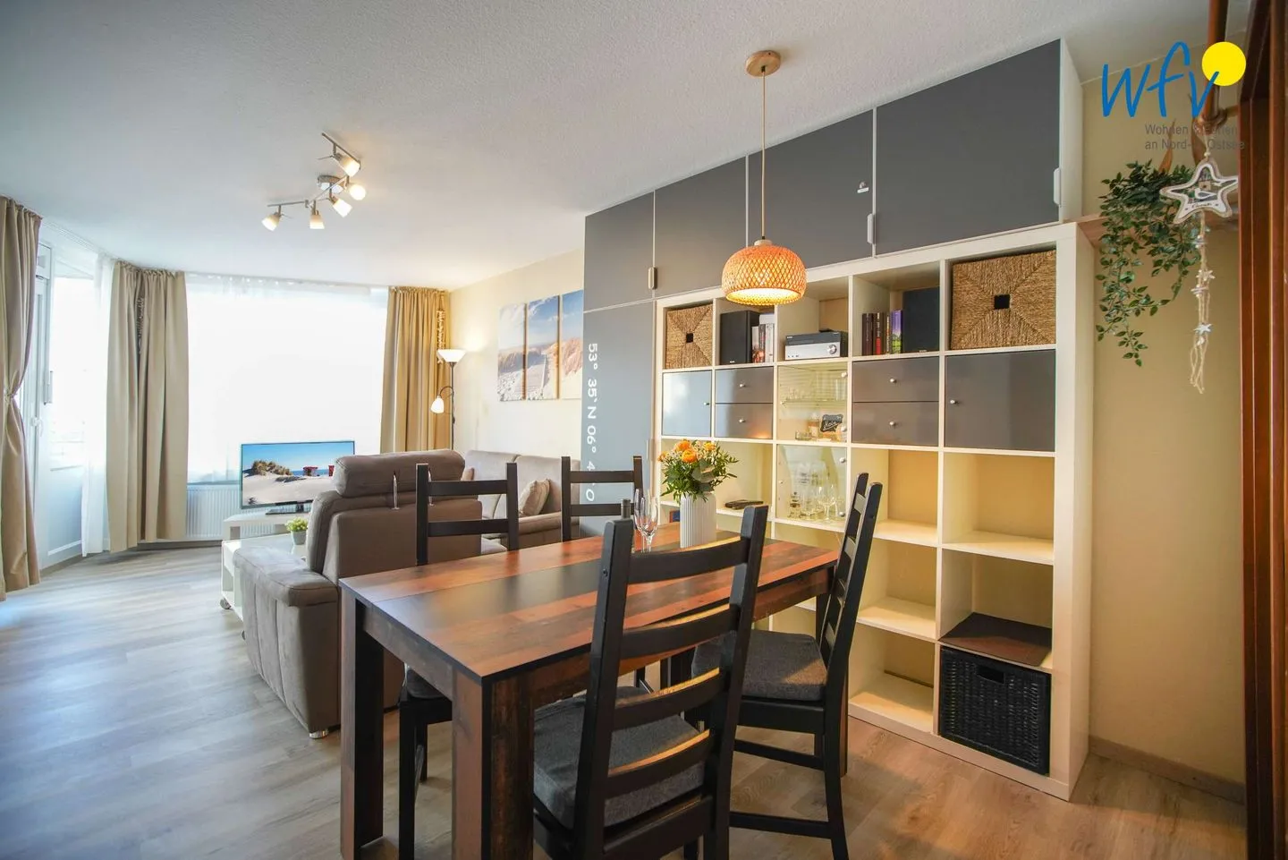 Ferienhaus Seeblick Ferienwohnung 28 Borkum - Wohnzimmer