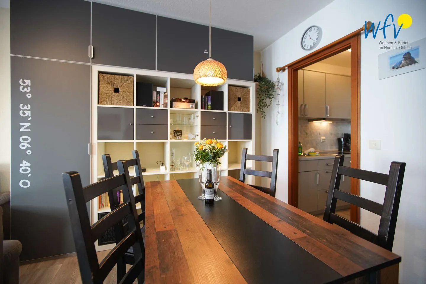 Ferienhaus Seeblick Ferienwohnung 28 Borkum - Essbereich