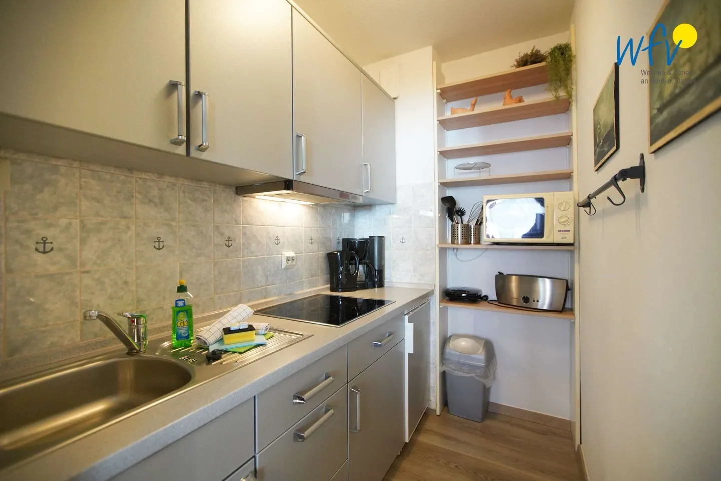 Ferienhaus Seeblick Ferienwohnung 28 Borkum - Küche / Küchenzeile