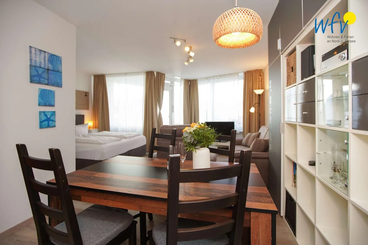 Ferienhaus Seeblick Ferienwohnung 28 Borkum - Essbereich