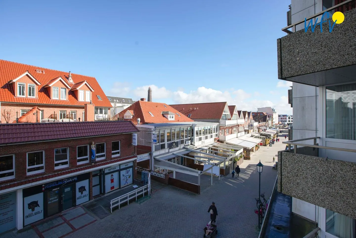 Ferienhaus Seeblick Ferienwohnung 28 Borkum - Ausblick