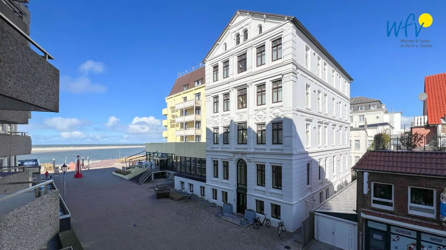 Ferienhaus Seeblick Ferienwohnung 28 Borkum - Balkon