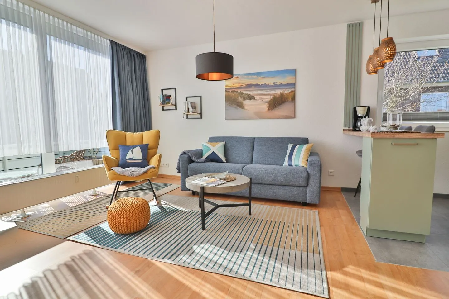 Strandleben Langeoog - Wohnzimmer